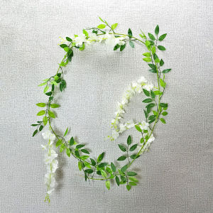 Azgalery PBP68 / Tanaman Hias Dekorasi Rumah Bunga Rambat Wisteria Flower Buatan Plastik Ornamen Artificial Hiasan Ruangan Dinding Juntai / COD