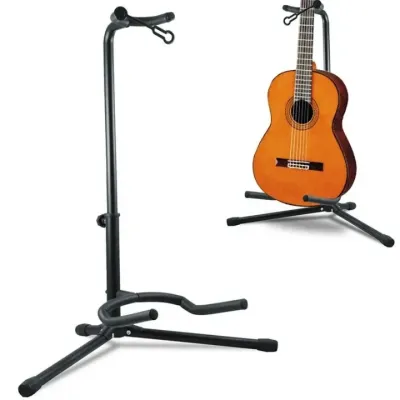 PLAYOU Guitar Floor Stand Metal Guitarra Musical Instrument Tripod Holder for Acoustic Electric Guitar Bass guitar