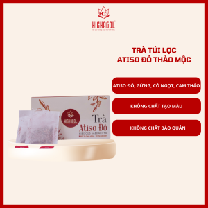Trà Atiso đỏ thảo mộc Hichagol nguyên liệu từ thảo mộc thiên nhiên hương vị thơm ngon [Hộp 60gr]