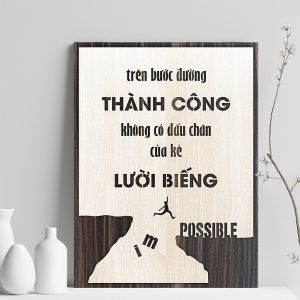 Tranh động lực treo tường handmade trang trí văn phòng thiết kế theo yêu cầu