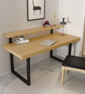 [PRE-ORDER] [Factory Direct: HC] Home Office Computer Table Laptop Table Study Desk Writing Desk Fully solid wood pine wood from NZ metal legs support Stable and sustainable实木电脑桌工作台书桌(ETA: 1mth)