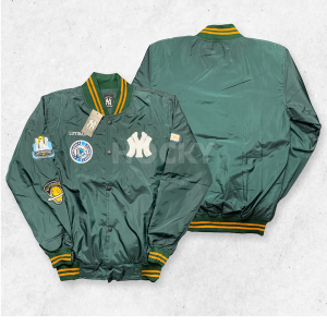 HOCKY - Jaket Varsity Baseball Hitam Pria Wanita Bordir Keren Terbaru Luyibaidun Series Premium