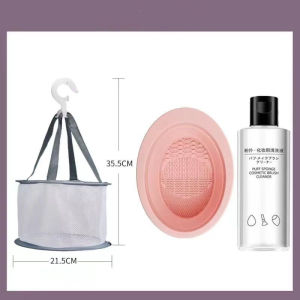 Soft Silicone Makeup Brush Cleaner Folding Powder Puff Cleaning Bowl Eyeshadow Brushes Wash Clean Mat Beauty Tools Scrubber Box