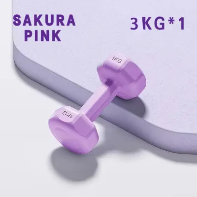 【Ready Stock】2KG/3KG/6KG Dumbell Hexagon Dumbbell Gym Fitness Exercise Ladies Dumbbell Home Training Weight Training Workout Neoprene Dumbell 六角哑铃 女士哑铃