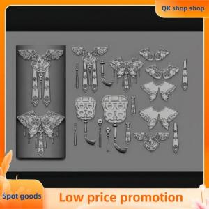 ✨QK shop✨ 3D Butterfly Flower Silicone Nail Mold Sweet Bow Bead Chain Transparent Nails Templates DIY Nail Art Decor Manicure Design Tools