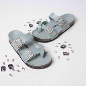 DUNKENSTOCK Type Kiarra Sandal Wanita Sendal Selop Slip On Birken Sol Puyuh Bahan Premium Model Terbaru Kekinian