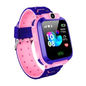 Child Watch 2025 Newest Model Q12 Waterproof SOS LBS Multi-lingual Smart Watch for Boys/Girls Kids Smart Watch
