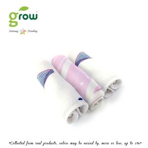 Grow organic bamboo muslin wash clothes ผ้าอาบน้ำ ผ้าอเนกประสงค์ ใยไผ่ เเพ็ค 3 ผืน