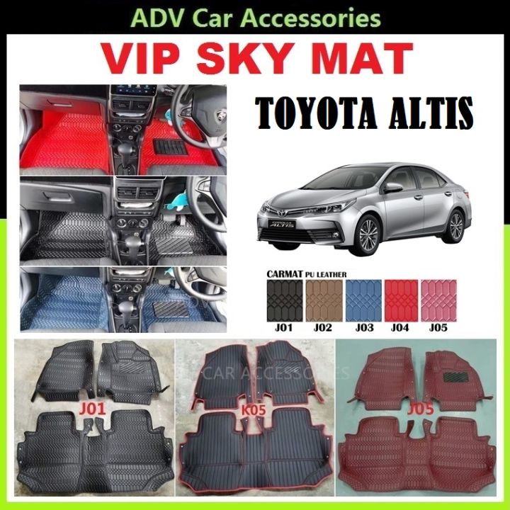 Toyota Altis 20022022 VIP SKY MAT Car Carpet Floor mat Lazada
