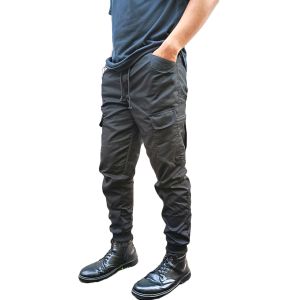 Celana jogger blackhawk panjang pinggang rib karet katun twill drill