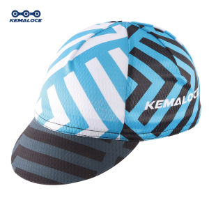 KEMALOCE Men Cycling Cap Anti-UV Summer Elastic Quick Dry Bike Cap 2023 White/Black/Blue Mesh Outdoor Breathable Cycling Hat
