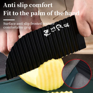 Potato Knife Wedge Cutter Wave Stainless Steel Chopper Vegetables Potato French Fries Slicer Potato Artifact Wave Knife