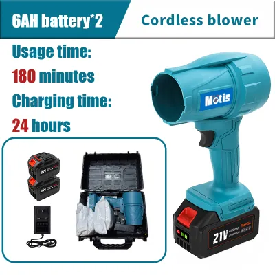 MOTIS Blower Cordless 70m/s Wind Speed for Dust Removal Bowing Away Fallen Leaves Drying Car Water