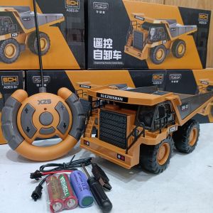 Đồ Chơi Xe Công Trình Xe Máy Múc 11 Kênh Xe Ben Thế Hệ Mới Gầu Sắt Sử Dụng Pin Sạc