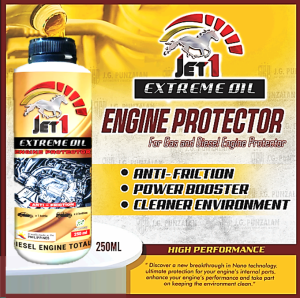 JET 1 EXTREME OIL ENGINE PROTECTOR FOR GAS AND DIESEL ENGINE TOTAL PROTECTION
