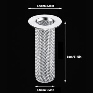 Xzxinzhan】ที่กรองท่อระบายน้ำพื้นสเตนเลส2ชิ้นซิงค์ห้องน้ำในห้องครัวป้องกันการอุดตันของอ่างอาบน้ำที่ดักขนตาข่ายดักน้ำรั่วปลั๊กสำหรับอาบน้ำ