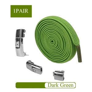 Press Lock Shoelaces Without Ties Elastic Laces Sneaker 8MM Widened No-Tie Shoelaces laces Kids Adult Flat Shoelace