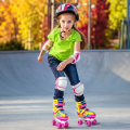 Yowxii Double row Skate Roller Inline 4 wheel Roller Skating Shoes for Kids Suitable for Beginners. 