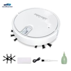 Ueb Official Mall ✪ Smart Robot Vacuum Cleaner Rechargeable Vacuum Robot with Rubber Brush for Pet Hair Carpets and More
