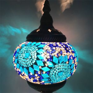 New Mediterranean Style Art Deco Turkish Mosaic Wall Lamp Handcrafted Mosaic Glass Romantic Wall LightFast shipping