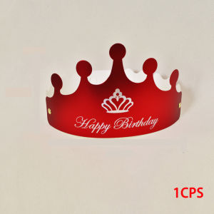 1/5/10CPS Birthday Hat Cap Folding Children Handmade Party Kids Decoration Individually Crown Cake