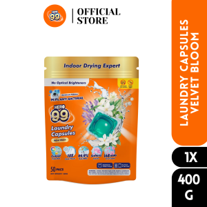 HERO 99 LAUNDRY DETERGENT CAPSULES - VELVET BLOOM 400G