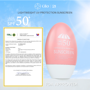 NEW Glo21 Face Body Moisture Repair Sunscreen with Long-Lasting SPF 50 and UV Protection