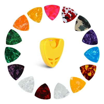 KAWES 24 / 50 pcs Pick Gitar Listrik dengan Aksesoris Gitar Campuran Musik Akustik Picks Box Akustik
