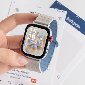 Strap for Redmi Watch 3/4/5/6 Active and Xiaomi Band 8/9/10 Pro，Silicone Upgrade Loop Secure Fit Waterproof Sweatproof Sports & Business Use