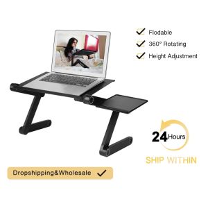 Homepeas® Adjustable Vented Laptop Table Laptop Computer Desk Portable Stand/Table/Laptop/Computer/Desk/Bed Table Desk/Lazy Desk/Aluminum Folding Table