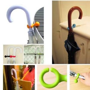 5 Pcs Yellow Portable Easy To Use Clip On Desk Or Table Rest Walking Stick Holder Shelf