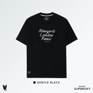 AEIOU เสื้อยืด Memo Supersoft Premium ลายปักใหญ่ รุ่น City Chain สินค้าลิขสิทธิ์แท้