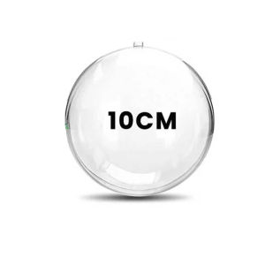 【88HomeStore】10/5 Pcs Christmas Transparent Ball Plastic Christmas Trees Open Ball Box Bauble Ornament Wedding Gift Present Party Home Decoration