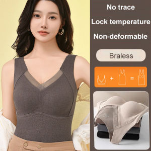 Graphene Underwear / Self-heating Thermal Vest / Lace Wireless Bra / Women Winter Wear