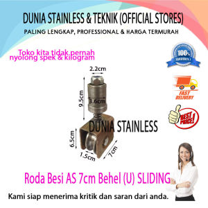 Roda Besi AS 7cm Behel (U) SLIDING