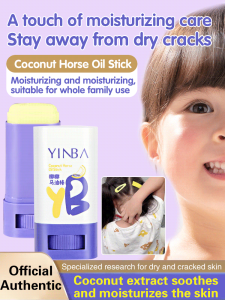 Yinba Coconut Horse Oil Stick Moisturizes Skin Anti-Drying Improves Rough and Dry Hand Cream
