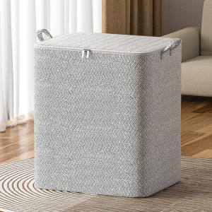 【New Arrival】 Eco-Friendly Foldable Closet Storage Bins for Clothes and Accessories in Neutral Tones