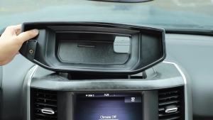 HH8 TESIN Center Console Mobile Phone Holder Storage GPS Bracket for Dodge RAM 1500 2012-2017/2018 Up Car Interior Accessories 6N8Y2