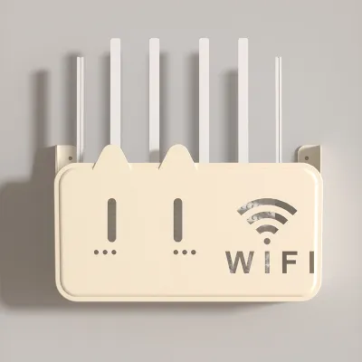 [HCM] Kệ đựng wifi treo tường Kệ wifi đặt modem đầu kỹ thuật số ổ cắm điện chất liệu nhựa ABS -Randy