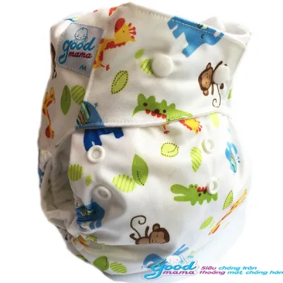Bỉm Vải Goodmama Siêu Chống Tràn size M(3-12kg) Size L(10-17kg)