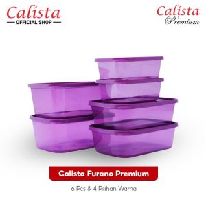 CALISTA WADAH MAKANAN SEALWARE FURANO ISI 6 PCS FOOD CONTAINER WADAH PENYIMPANAN MAKANAN KULKAS SEAT SERBAGUNA