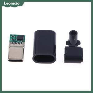 [Leomcio] บอร์ดล่อ5A pd qc ราคาถูกชาร์จเร็วโมดูล5V 9V 12V 15V 20V PD 2 3.0 DC สายทริกเกอร์ USB Type-C ตัวผู้ปลั๊กต่อการชาร์จ QC4