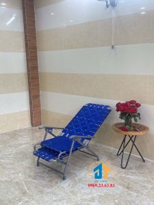 Ghế xếp dây đan lớn khung inox ĐẠI THÀNH