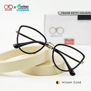 Djava x Urban - Frame Ketty - Kacamata Cat Eye Wanita Plastik Titanium