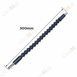 Snake Drill Bit Screw Driver Extender Universal Snake Flexible Hose Shaft Connection Soft Extension Black Orange 300mm
