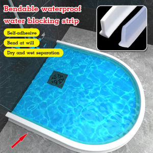 Curved Barrier for Shower Room Separation