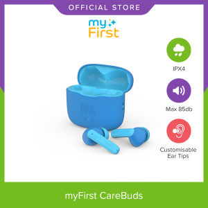 myFirst CareBuds - True Wireless Stereo TWS for Kids Wireless BT In-Ear-Headphones Volume Control Suitable for Kids Adults