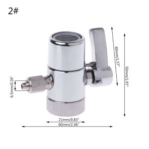 Kitchen 0.65cm Brass Water Filter Faucet Diverter Home Kitchen Sink Faucet Tap Adapter Valve Hose Connector Water Faucet Splitter