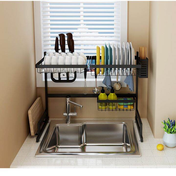 65 CM Stainless dish drainer over the sink drying rack Lazada PH