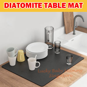Kitchen Diatomite Absorbent Soft Countertop Table Mat Pad Countertop Kitchen Quick Dry Coffee Table/Local Stock